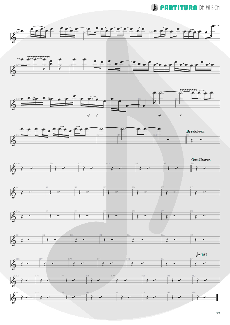 Partitura de musica de Guitarra Elétrica - Sucker Train Blues | Velvet Revolver | Contraband 2004 - pag 3