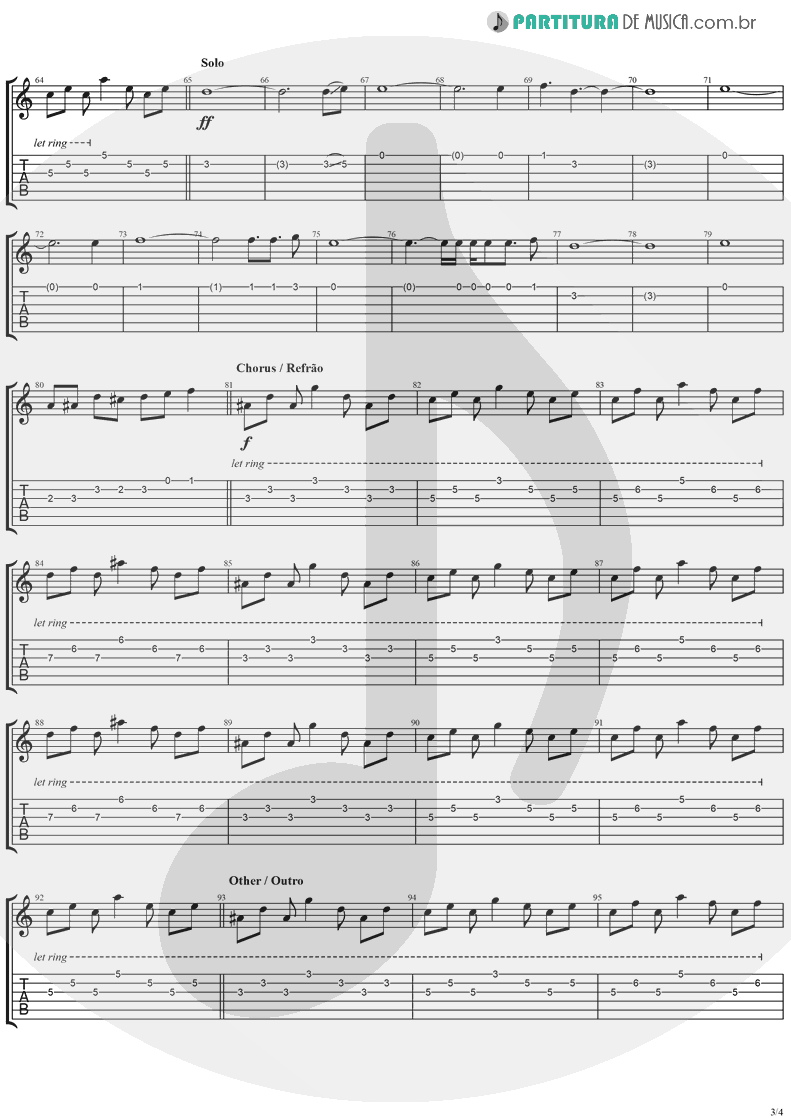 Tablatura + Partitura de musica de Violão - This Is Such A Pity | Weezer | Make Believe 2005 - pag 3