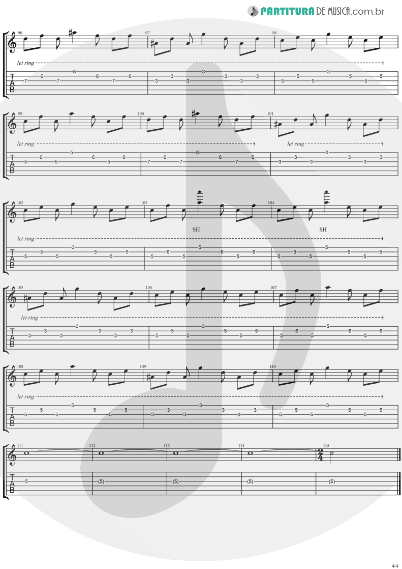 Tablatura + Partitura de musica de Violão - This Is Such A Pity | Weezer | Make Believe 2005 - pag 4