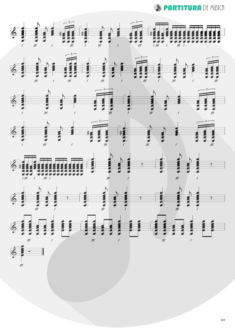 Partitura de musica de Violão - Flamenco Diablo | Yngwie Malmsteen | Anthology 1994-1999 2000 - pag 6